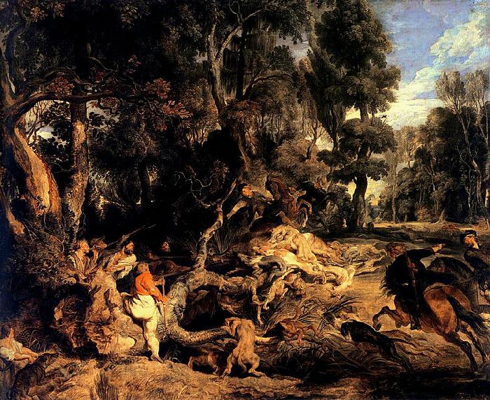 Peter Paul Rubens Wild Boar Hunt oil painting image